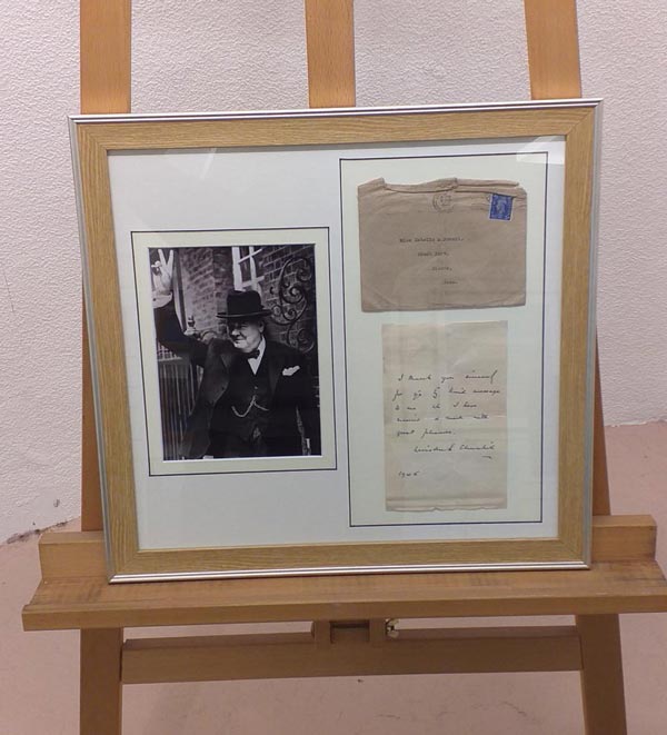 framed letter from churchill framed letter from churchill