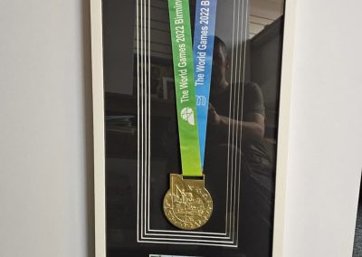 Framed medal