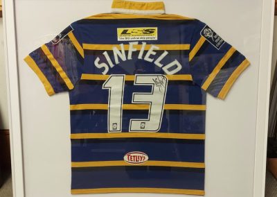 Framed Leeds Rhinos Shirt - signed by Kevin Sinfield