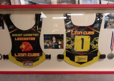 framed leicester lion cubs vests