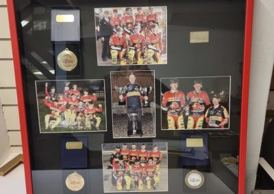 Speedway winners medals and photos